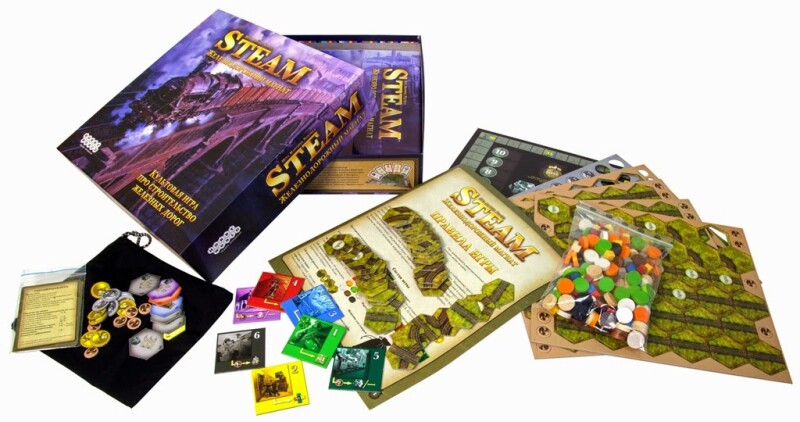 Настольная игра Hobby World Steam Железнодорожный магнат