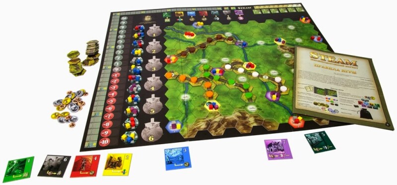 Настольная игра Hobby World Steam Железнодорожный магнат