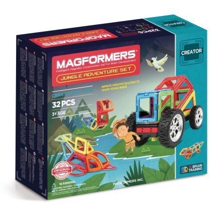 MAGFORMERS 703009 Adventure Jungle 32 set
