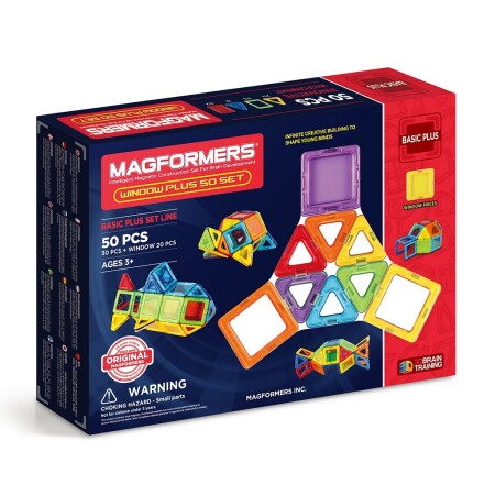 MAGFORMERS 715003 Window Plus 50 Set