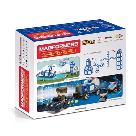 MAGFORMERS 717002 Amazing Police Set