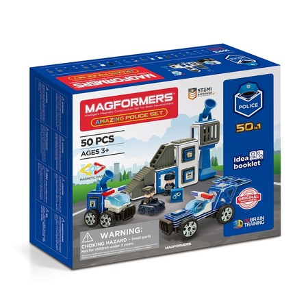 MAGFORMERS 717002 Amazing Police Set