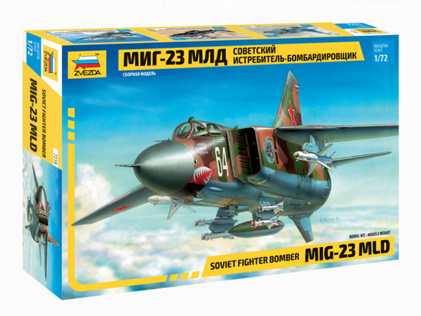 Сборная модель Zvezda Советский истребитель-бомбардировщик МиГ-23МЛД