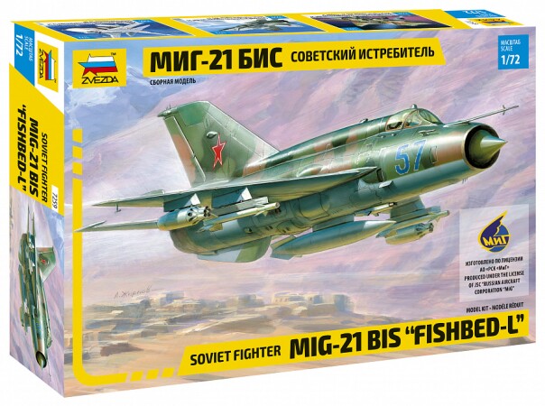 Сборная модель Zvezda Советский истребитель МиГ-21БИС
