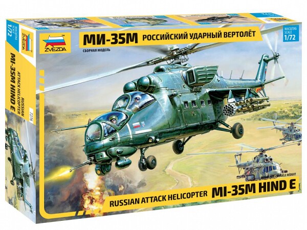 Сборная модель Zvezda Российский ударный вертолет Ми-35М