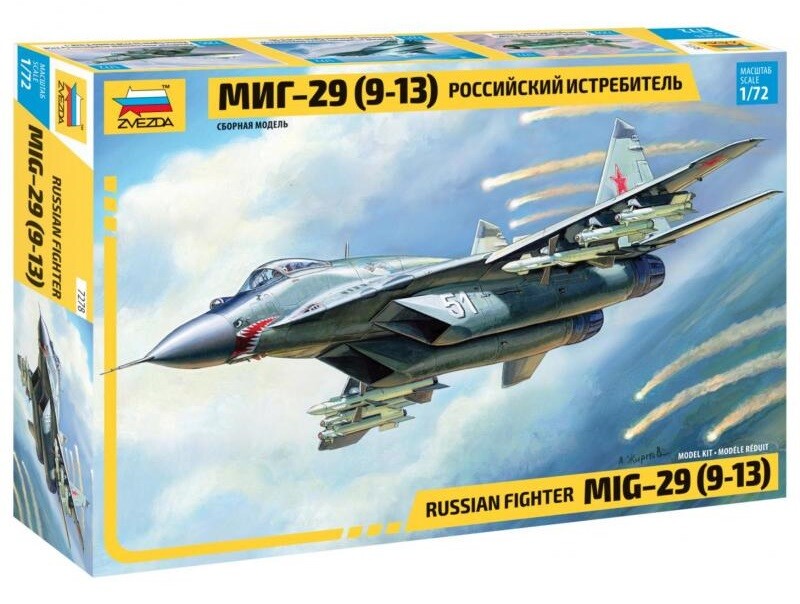 Сборная модель Zvezda Российский истребитель МиГ-29 (9-13)