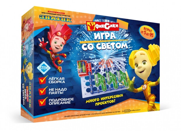 Конструктор ЗНАТОК Фиксики. Игра со светом