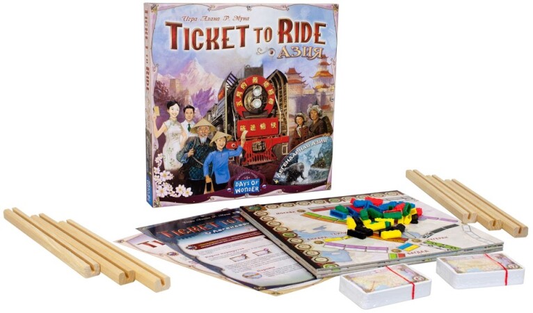 Дополнение для настольной игры Hobby World Ticket to Ride: Азия