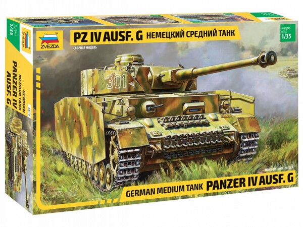 Сборная модель Zvezda Немецкий средний танк Pz IV Ausf. G